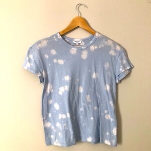 Splendid Shirt Womens S Blue Sky Tie Dye Short Sleeve